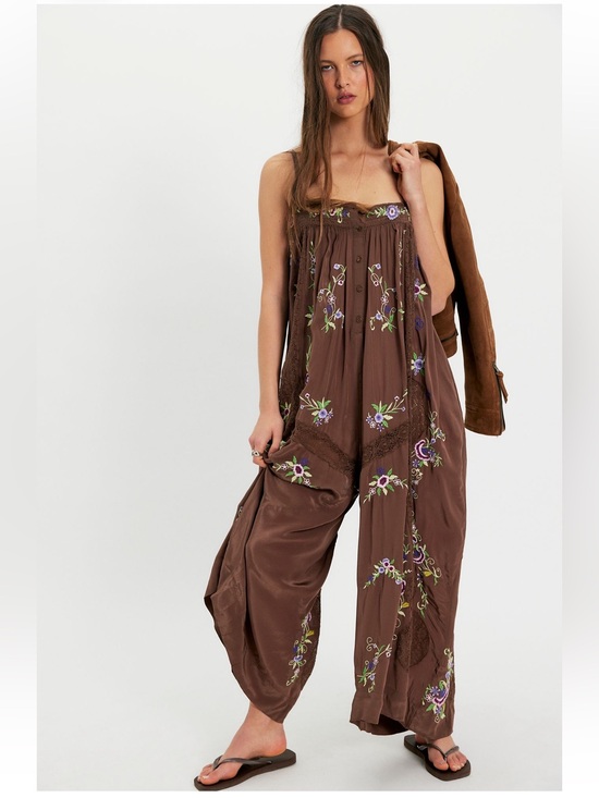 Free People Pants - NWT FREE PEOPLE STRAWBERRY GARDEN JUMPSUIT